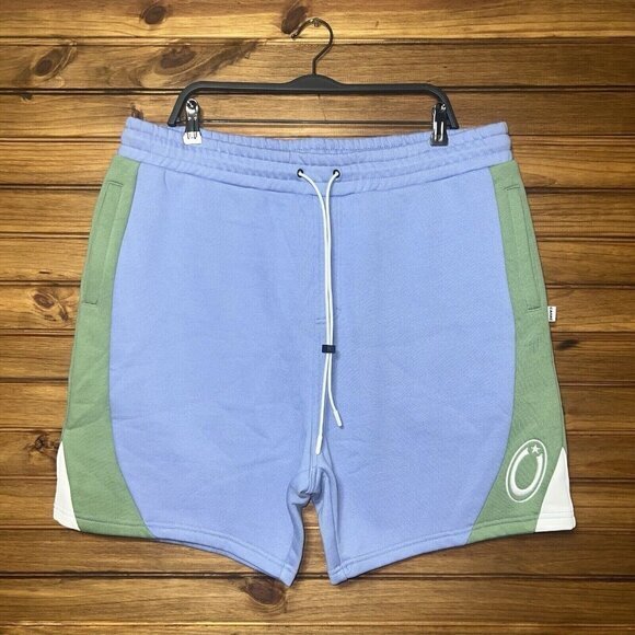 Carre Shorts Mens Size 3XL Blue‎ Sweat Shorts Drawstring C Logo Side Pockets - Picture 1 of 8